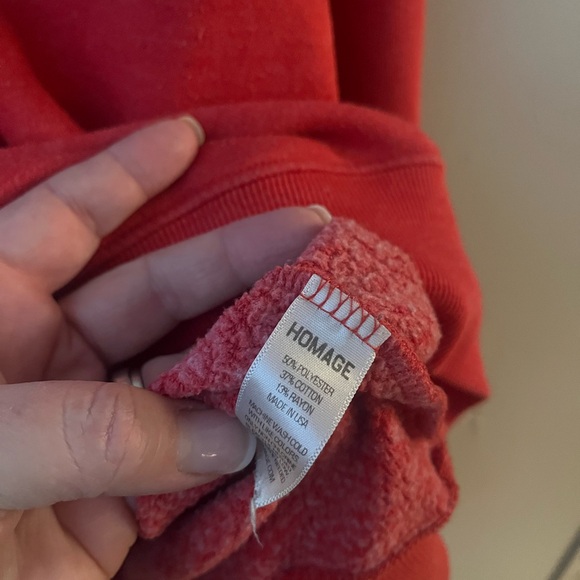 HOMAGE Red Sweatshirt- 2XL crewneck . - Picture 5 of 5